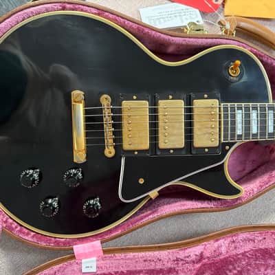 Gibson Custom Shop 3-Pickup '57 Les Paul Custom Black Beauty Reissue 2006 - 2012 - Ebony Gloss image 3
