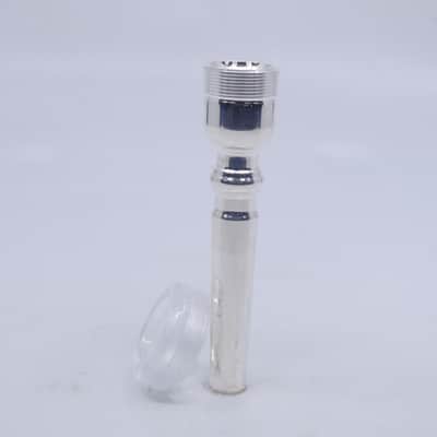 ACB 1.25BC Trumpet Mouthpiece with a Clear Acrylic Rim - Silver/Acrylic image 2