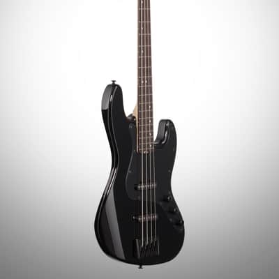 Schecter J4 Electric Bass, Gloss Black image 4