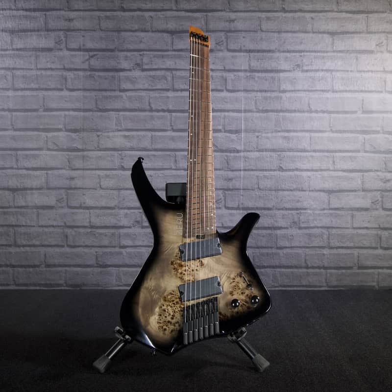 ZERU Guitars Headless 7-String Multiscale Guitar (Terra Burst) B