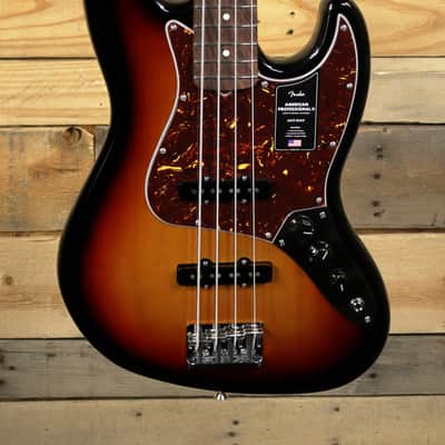 Fender  American Professional II Jazz Bass 3-Color Sunburst w/ Case & Rosewood Fretboard image 2