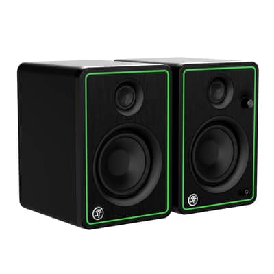 Mackie CR4-XBT 4-Inch Multimedia Monitors (Pair) Bundle with Knox Gear Isolation Pads & 1/4" to 1/4" TRS Cables image 5
