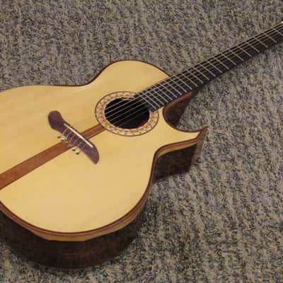 2012 K M Clark Custom A Wedge Cutaway Acoustic COCOBOLO Kevin Michael image 6