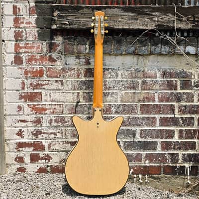 1965 Danelectro 5015 Convertible - Hollowbody Electric Acoustic Guitar - White image 4