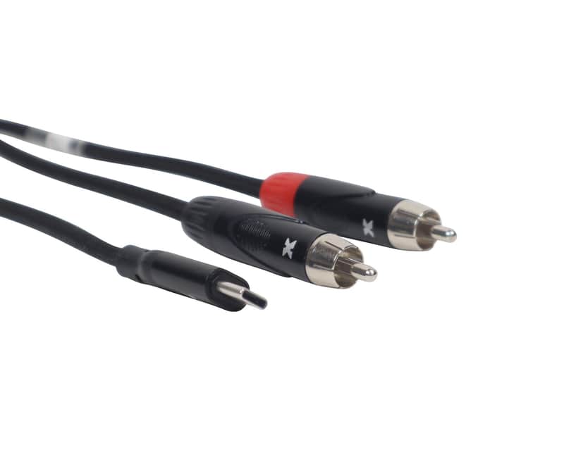 ProX XC-USBC2RCA03 USB-C to Dual RCA Audio Cable - 3 Feet image 1