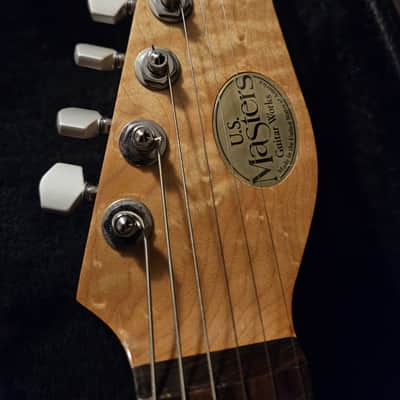 U.S. Masters Guitar Works Custom Built Vector ( Super Strat ) 2000s Cream Cloud Burst image 6