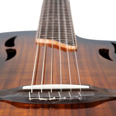 Ortega RTPDLX-ACA TourPlayer Series Solid Okoume Body Slim Neck Nylon 6-String Acoustic-Electric Guitar w/Gig Bag image 12