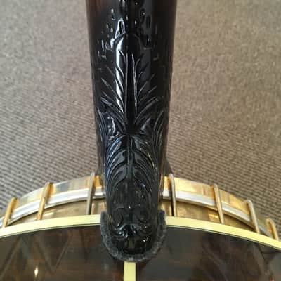 Samick SB350TT Banjo  90s Gold with Wood Hard Shall Case image 10
