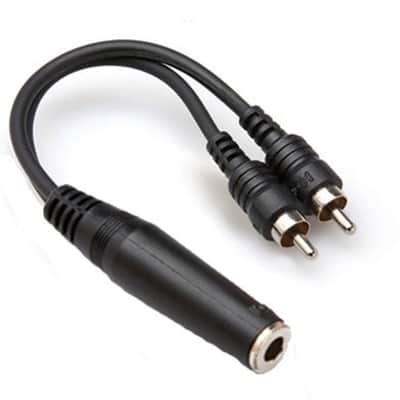 Hosa YPR131 YPR131 1/4" TS Female to Dual RCA - 6"