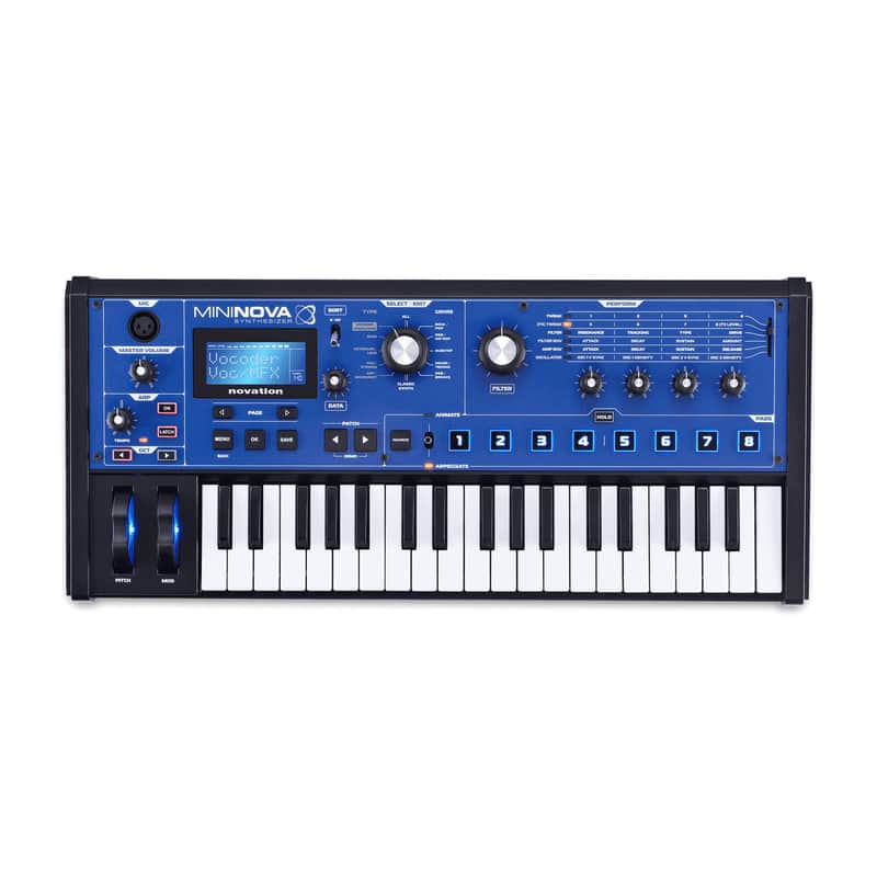 Novation MiniNova 37-Key 18-Voice Synthesizer 2012 - Present - Blue image 1