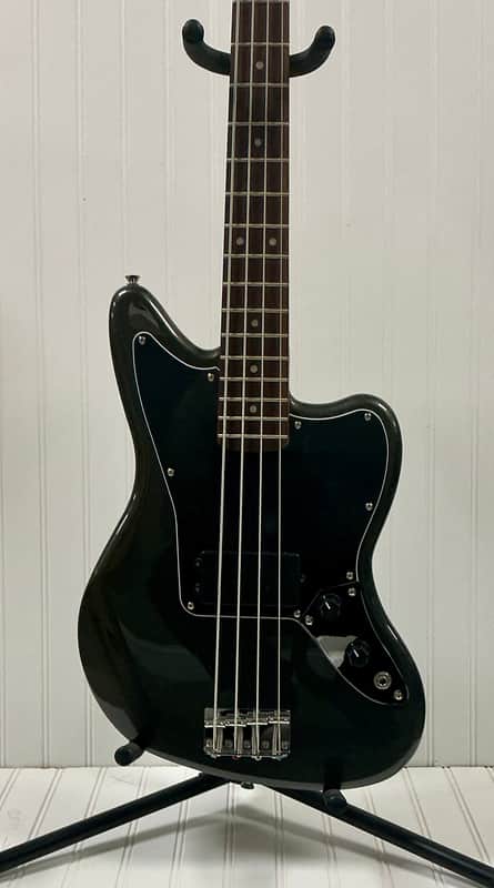 Squier Squier Affinity Jaguar Bass H Guitar Laurel Neck - Charcoal Frost Metallic image 1