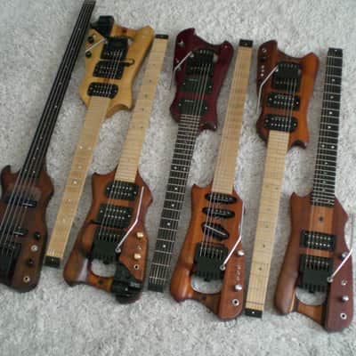 Harrower midi-controller & Alnico II pickups 1995 Natural Wood, Koa, Old Growth Honduras Mahoghany, image 4