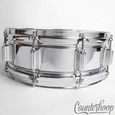 *Rogers SuperTen 14x5"Snare Drum COS Steel 10Lug 1973 Script Chrome Vintage 70s* image 3