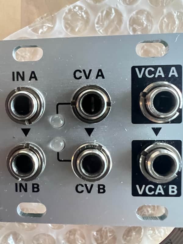 Intellijel Dual VCA 1U Dual VCA Eurorack Synth Module 2020 - Present - Silver image 1