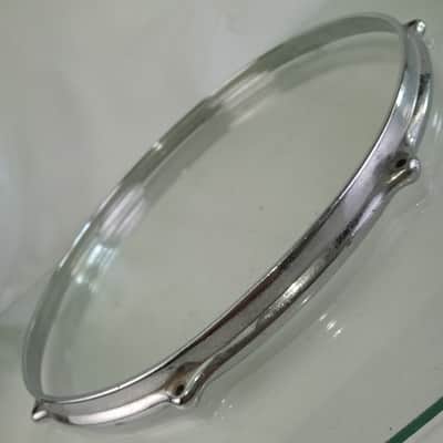 Premier 14" Die-Cast Snare Drum/Floor Tom 60-70s Batter Rim/Hoop Chrome 8-Lug UK image 2
