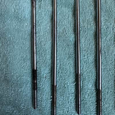 Ludwig Lot of 8 Pre Serial Bowtie Clubdate Bass Drum Tension Rods + Claws 7” Lot #2 60s - Chrome image 7