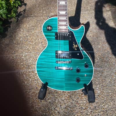 Gibson Les Paul Signature 2014 Caribbean Blue in Excellent Condition - STUNNING! image 3