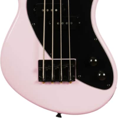 Kala Solid Body 4-String Electric U-BASS, Laurel Fingerboard, Pale Pink image 2