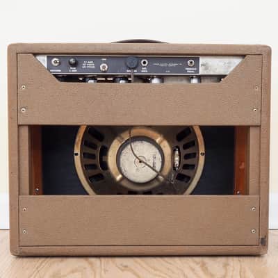 1963 Fender Deluxe Brownface Vintage Pre-CBS Tube Guitar Amp 1x12 w/ Oxford 12K5 image 8
