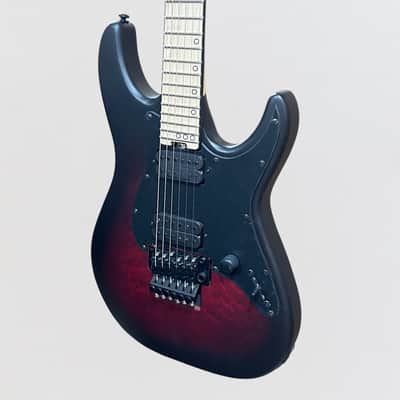 Schecter Miles Dimitri Baker 6 FR Electric Guitar - Crimson Red Burst Satin image 3