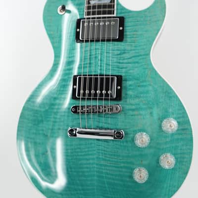 Gibson Les Paul Modern Figured Guitar w/ Hardshell Case - Seafoam Green image 7