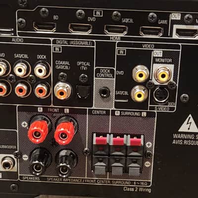 Denon Denon AVR-1312 5.1 home theater receiver 90s - Black image 7