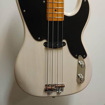 black replacement pickguard for Squier Classic Vibe 50s Precision Bass image 2