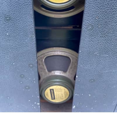 Pair Vintage Park Speaker Columns with 2 x 12 Celestion Green Back  Mid to Late 70's - Turqoise image 5