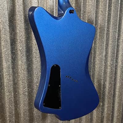 Westcreek Guitars Mirage T Bird Style Dual Humbucker Guitar Blue #0018 Used image 9