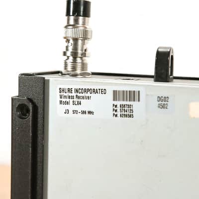 Shure SLX4 Wireless Receiver - J3 Band: 572-596 MHz (NO POWER SUPPLY) CG012C0 image 8