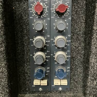 Vintage Neve 1066 Mic / Line Input Module with 3-Band EQ Stereo Pair 1970s - RAF Blue Grey image 1