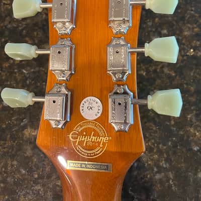Epiphone Les Paul Standard Florentine Pro 2014 - Honey Burst image 6