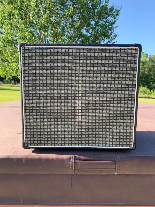 Barefaced Audio Reformer 112 Black 1x12 with Marshall check grill cloth unloaded empty cab image 1