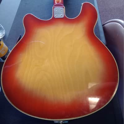 Salem Semi-Hollow Electric Guitar 1970s MIJ Burst *** FREE SHIPPING *** image 18