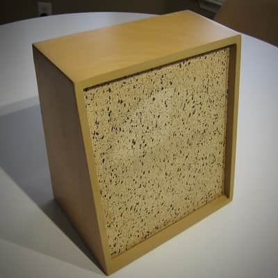 JENCO Speaker Cabinet 8" Vintage NOS Empty Cabinet Only Circa-1950s-1960s-Brown with Splatter Grill Cloth image 8