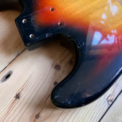 1970s Columbus Electric Guitar Stratocaster Body Used Roadworn image 15