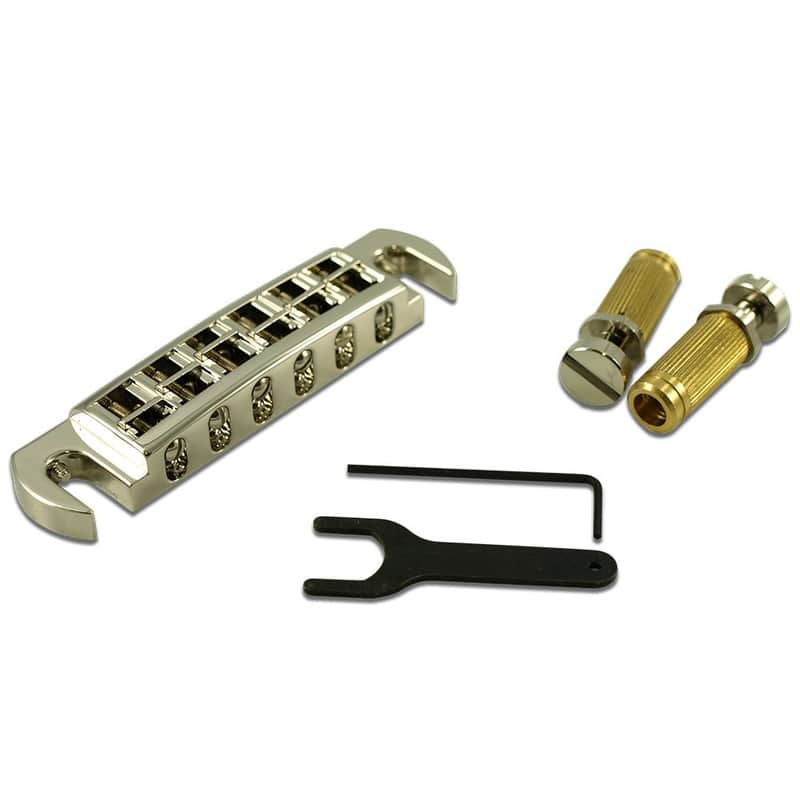 TonePros TonePros AVT2G-N Standard Wraparound Guitar Bridge - Nickel Finish - New