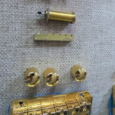 Gold Ibanez Bass Parts - 6 String - Hipshot USA Tuners - Bridge image 3