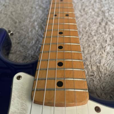 Fender Standard Stratocaster HSS 2000 MIM Midnight Blue Strat Guitar + Gig Bag image 9