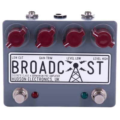 Hudson Electronics Broadcast Dual Foot Switch Class-A Germanium Pre-Amplifier Effect Pedal image 1
