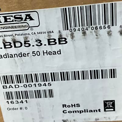 NEW ! Mesa Boogie Badlander 50 Amplifier Head - In-Stock - Authorized Dealer image 7