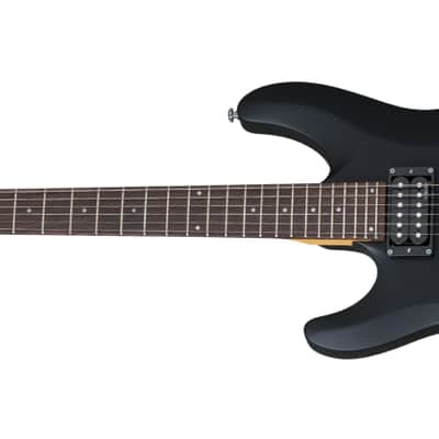 Schecter C-6 Deluxe Left-Handed Electric Guitar Satin Black image 1