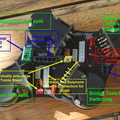 New product - Control PCB for Epiphone /Gibson Les Paul - Jimmy Page Mark 1 image 1