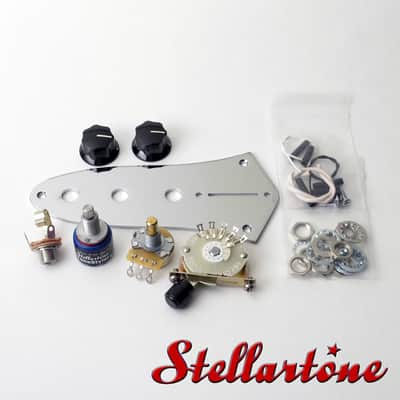 Stellartone Tele-Jazz bass tone control system KIT, v.4S (master vol and BASS SIX SHORT ToneStyler) image 2