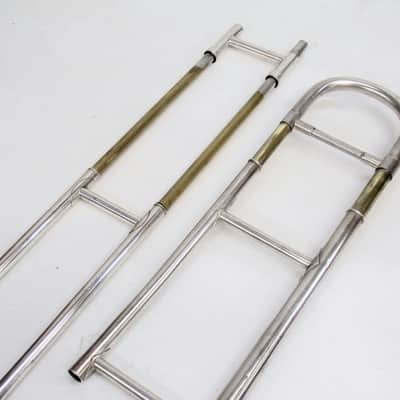 American Standard High Grade Trombone Early 1920s Silver image 5