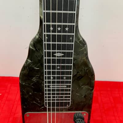 Magnatone Eddie Bush Special Vintage Lap Steel Guitar Green Pearl image 8