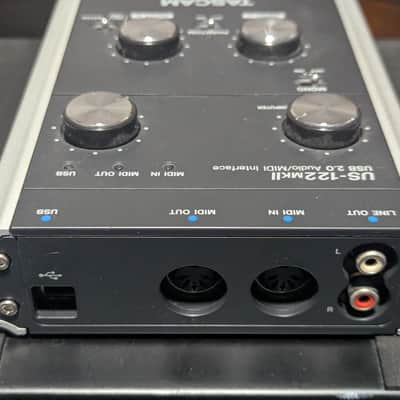 TASCAM US-122 MKII USB Audio Interface 2010s - Black image 2