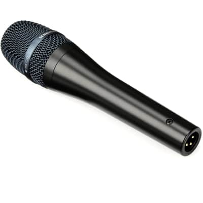 Liquid Audio - Sennheiser E 965 Condenser Handheld Vocal Microphone Bundle w/Pig Hog PHM10 8mm Mic Cable Polishing Cloth image 2