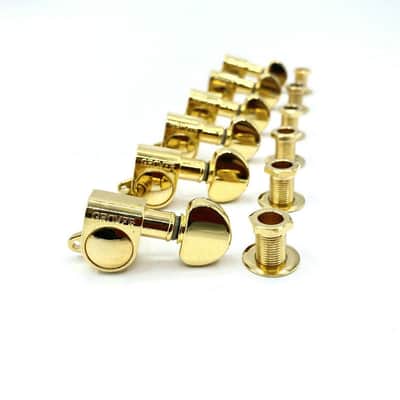 Chrome Grover Guitar 6R Machine Heads Tuning Pegs Keys image 1