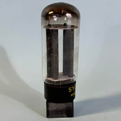 1950s Sylvania 5U4GB Vintage Black Plate Halo Getter Rectifier Tube! T274 image 4